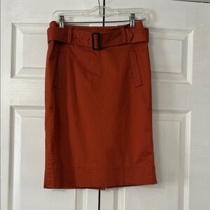 Banana Republic Rust Pencil Skirt with Belt